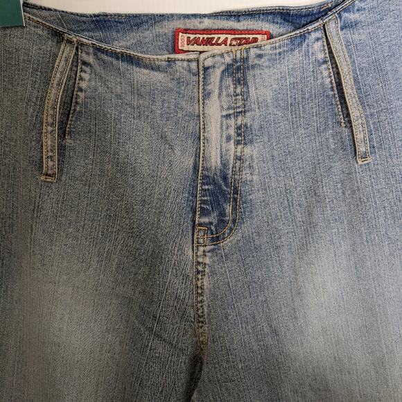 NWT Vanilla Star Vintage 90's Mid Rise Bootcut Jeans No Waistband Women's - Picture 4 of 11